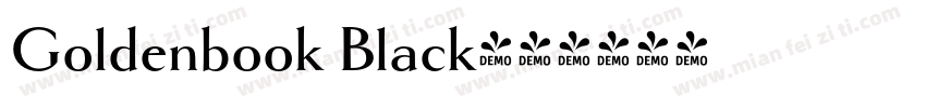 Goldenbook Black字体转换